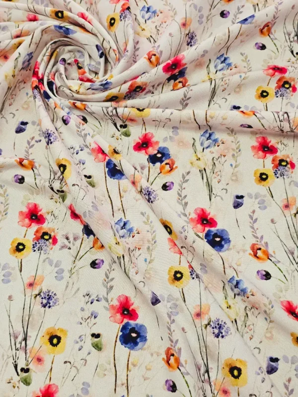 Swiss Cotton Painted Floral