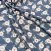 Swiss Cotton Blue Vintage British Floral
