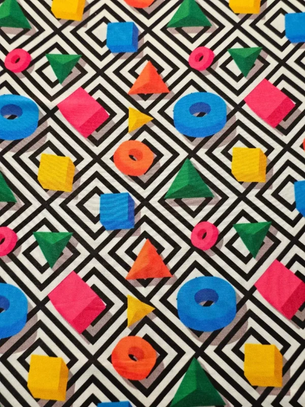 Swiss Cotton 3D Geometrical Pattern - Image 2