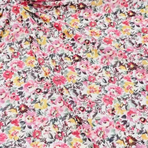 Georgette Pink Evergreen Print