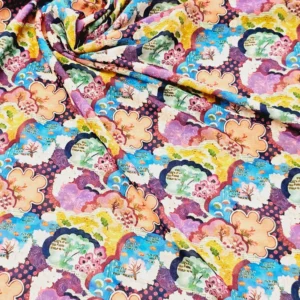 Georgette Rainbow Pattern Print