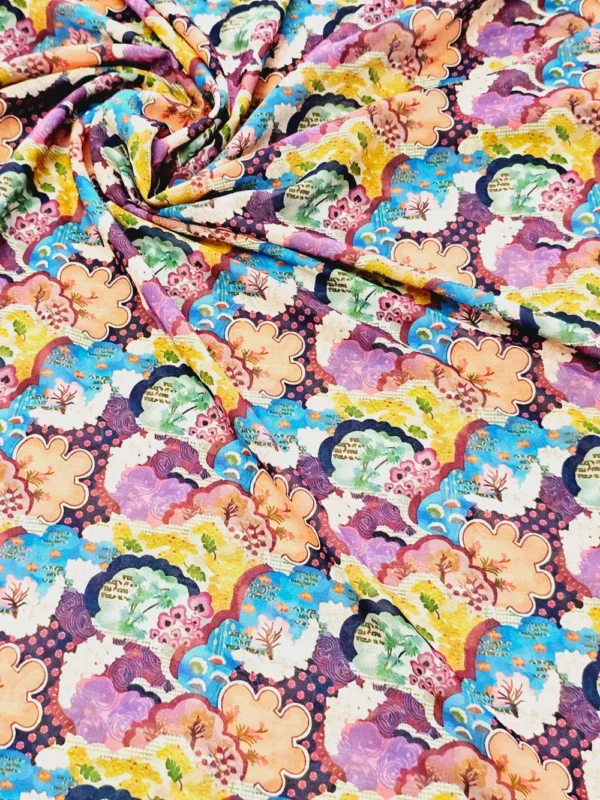 Georgette Rainbow Pattern Print