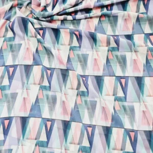 Georgette Triangle Pattern Print