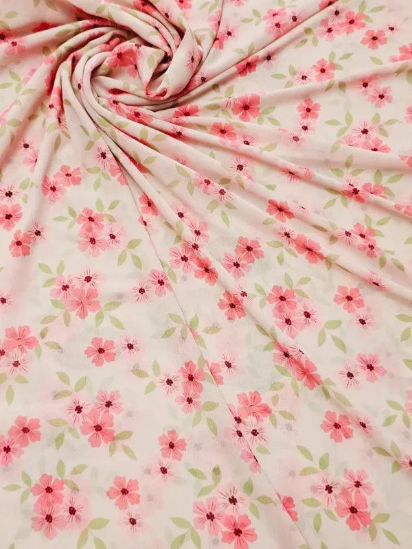 Georgette Pink Floral print