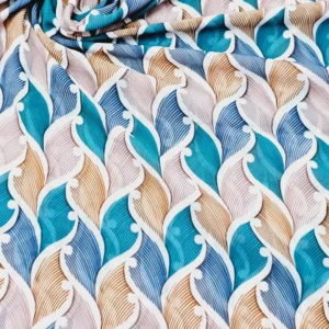 Georgette Waves pattern Print