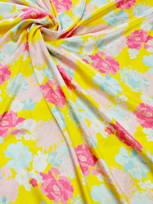 Japan satin Multi Floral