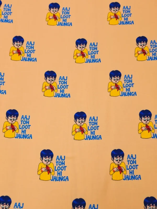 Swiss Cotton Funny Dailogue Quirky - Image 2