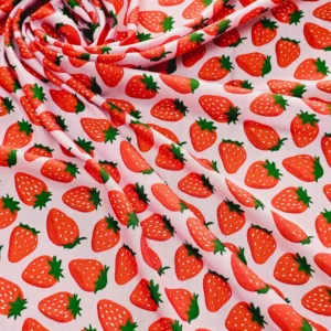 Swiss Cotton Strawberry Quirky