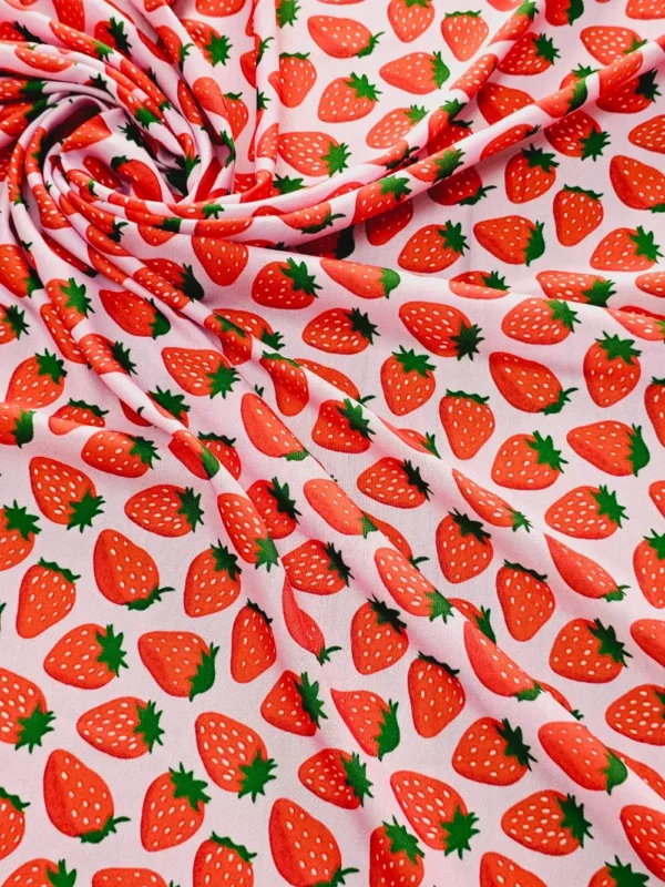 Swiss Cotton Strawberry Quirky