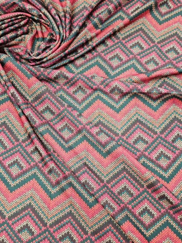 Swiss Cotton Zig Zag Pattern
