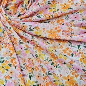 Chiffon Yellow Blossoms Floral